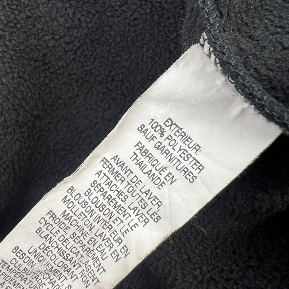 LL Bean Mens 3-in-1 System Jacket Navy Blue Fleece Liner Large 265905 with Hood